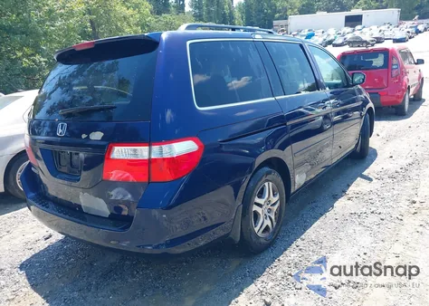 2007 Honda Odyssey Ex из США, поврежденный, VIN 5FNRL38447B077988